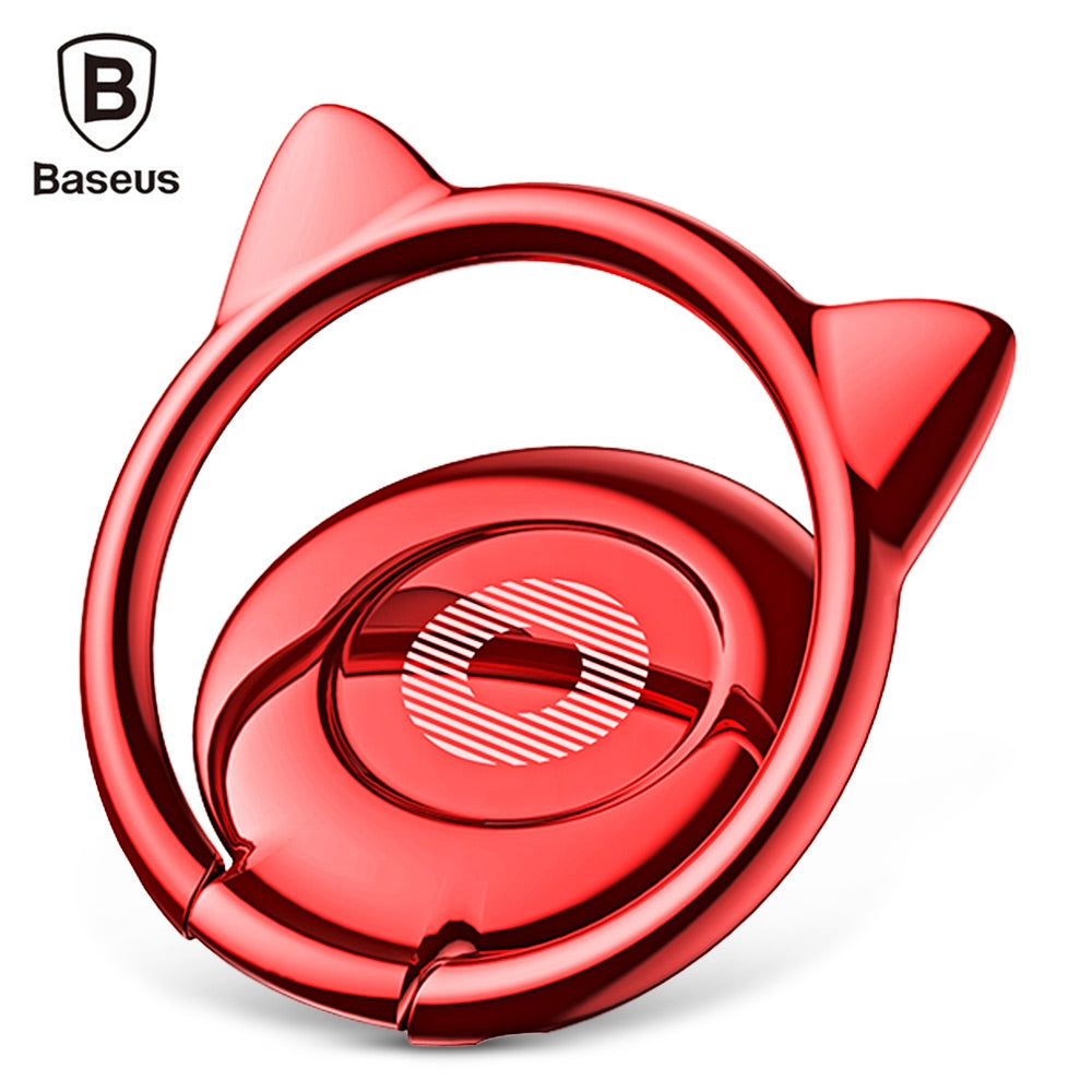 Baseus Cat Ear Ring Bracket Finger Grip Phone Desktop Holder