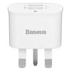 Baseus Funzi Dual USB 2.4A Smart Travel Charger UK Plug