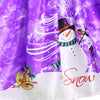 Christmas Snowman Snowflake Mesh Panel Dress