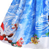 Christmas Snowman Snowflake Mesh Panel Dress