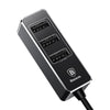 Baseus Car Charger Front Single Port Rear Three USB