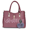 Guapabien 3pcs Women Handbag PU Leather Shoulder Bag