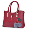 Guapabien 3pcs Women Handbag PU Leather Shoulder Bag
