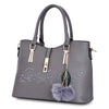 Guapabien 3pcs Women Handbag PU Leather Shoulder Bag