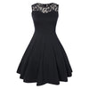 Sleeveless Lace A Line Party Swing Skater Dress