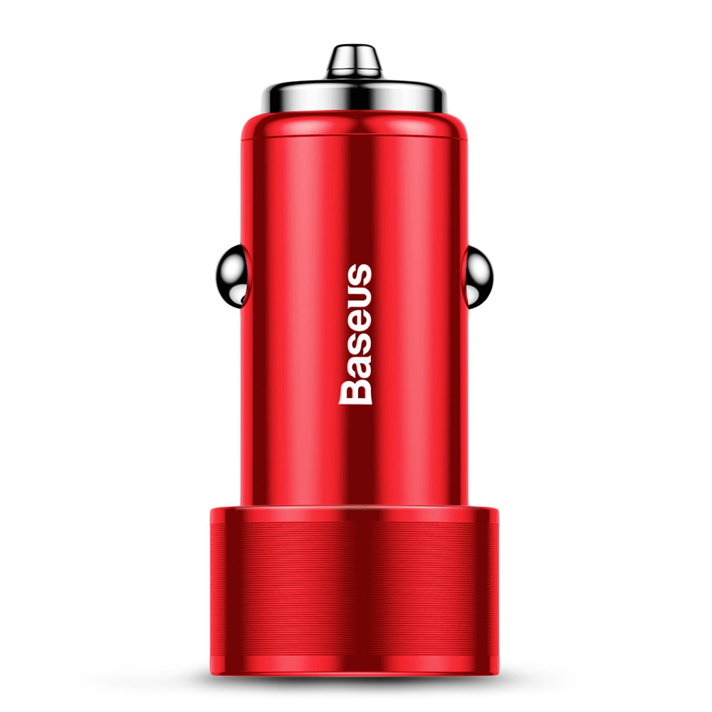 Baseus Small Screw Type-C PD + USB QC3.0 Quick Car Charger