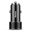 Baseus Small Screw Type-C PD + USB QC3.0 Quick Car Charger