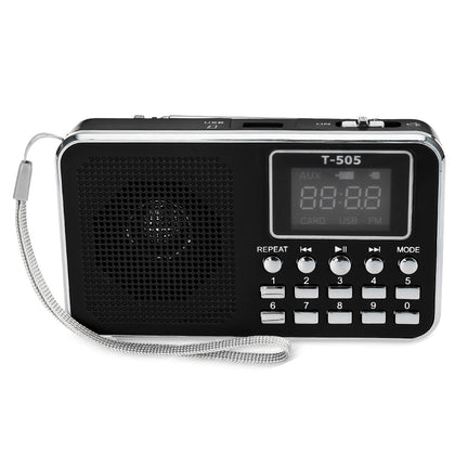 T - 505 Digital LED Display Screen Speaker FM Radio