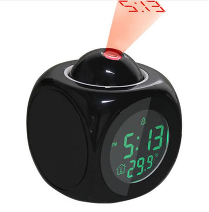 LCD Digital Projection Temperature  Alarm Clock