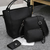 4pcs Women PU Leather Handbag Shoulder Crossbody Bag Wristlet Card Holder