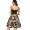 Open Back Cami Straps Halloween Pumpkin Dress