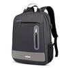 USB Charging Earphone Hole Laptop Backpack Canvas Large Capacity Men Travel Bag