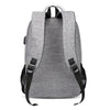 USB Charging Earphone Hole Laptop Backpack Canvas Large Capacity Men Travel Bag