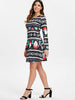 Christmas Print Tunic Dress