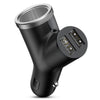 Baseus Y-shape Dual USB Car Charger with Cigarette Extended Port