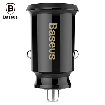Baseus C8 - K Grain Fast Car Charger Small Dual USB Output 3.1A