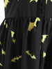 Halloween Bats Print Buckle Up Dress