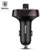 Baseus S - 09 T-shape Bluetooth V4.2 MP3 Dual USB Car Charger LED Screen