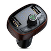 Baseus S - 09 T-shape Bluetooth V4.2 MP3 Dual USB Car Charger LED Screen