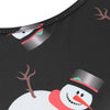 Christmas Snowman Print Mini Swing Dress