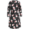 Christmas Snowman Print Mini Swing Dress