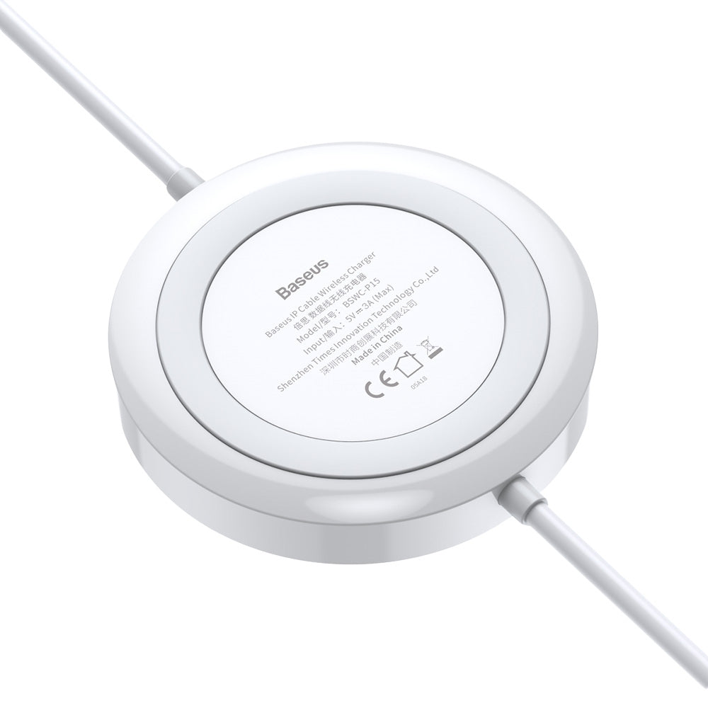 Baseus BSWC - P15 8 Pin Cable Wireless Charger 5W Data Transmission