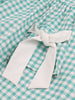Vintage Gingham Bowknot Pin Up Dress