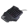 G30 Wired Gaming Keypad with LED Backlight 35 Keys One-handed Membrane Keyboard