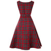 Vintage Tartan Mid Swing Dress