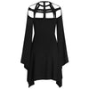 Halloween Costume Hollow Out Flare Sleeve Dress