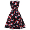 Christmas Santa Print A Line Dress