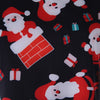 Christmas Santa Print A Line Dress