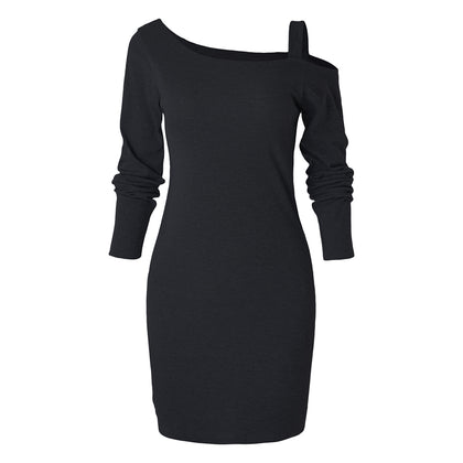 Long Sleeve Slim Knit Dress