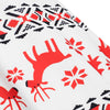 Christmas Elk Snowflake Print Pin Up Dress