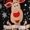 Christmas Elk Print Mini Tee Dress