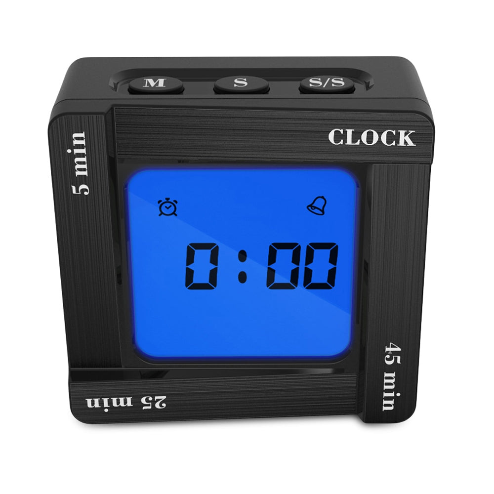 Scientific Time Management Tomato Timing Reminder Flip Four Square Clock