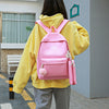 4PCS Girls Casual Bag Letter Embroidered Lightweight Women Backpack