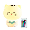 Cat Pats Silicone Night Light With Remote Control