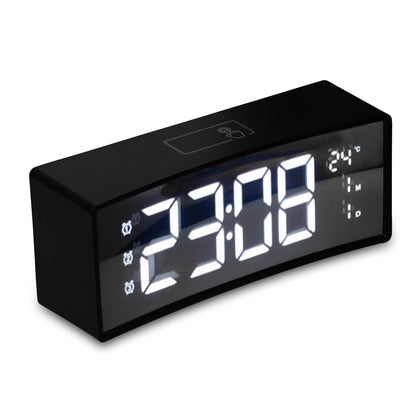 3D Curved Surface Screen Floating LED Display Smart Alarm Electronic Clock