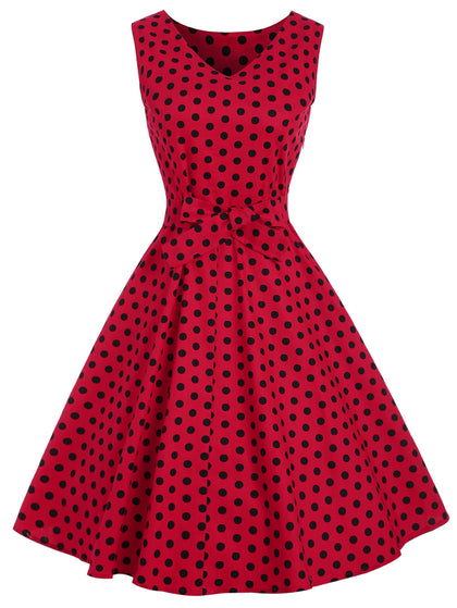 Vintage Dotted Pin Up Dress