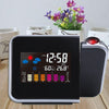 Creative LED Weather Forecast Projection Snooze Color Screen Clock