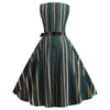 Striped Vintage Fit and Flare Dress