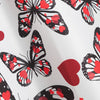 Vintage Scalloped Butterfly Print Dress