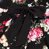 Vintage Floral Bowknot Flare Dress