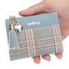 Baellerry Tassel Sweetheart Wave Striped Zipper Women Wallet