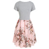 Spaghetti Strap Dress Two-piece Floral Print
