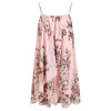 Spaghetti Strap Dress Two-piece Floral Print