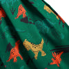 Dinosaur Print Lace Panel Vintage Dress