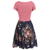 Spaghetti Strap Dress Two-piece Floral Print