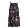 Spaghetti Strap Dress Two-piece Floral Print